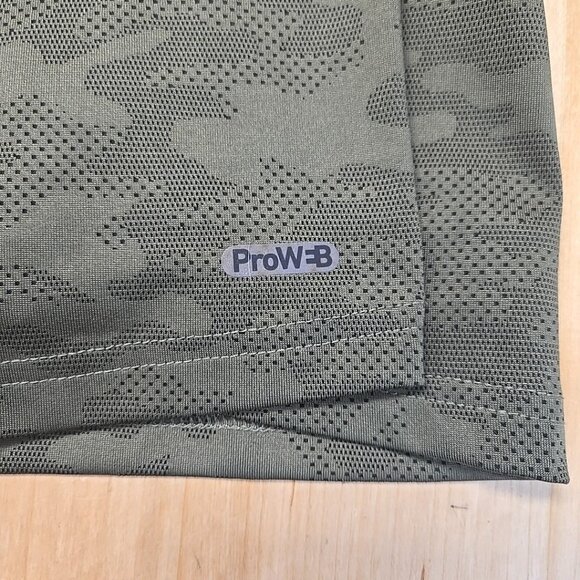 Spyder Active Pro WEB 1/4 Zip Mens Approximate Medium Green Camo Mesh - Picture 9 of 9